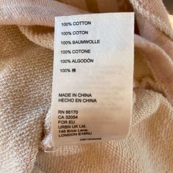 Free People Montauk Raw Edge Oversized Sweatshirt Shirt Jacket S - Picture 10 of 11